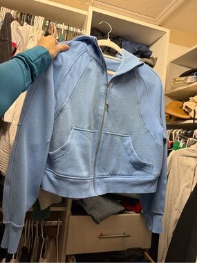 lululemon athletica Light Blue Full-Zip Hoodie